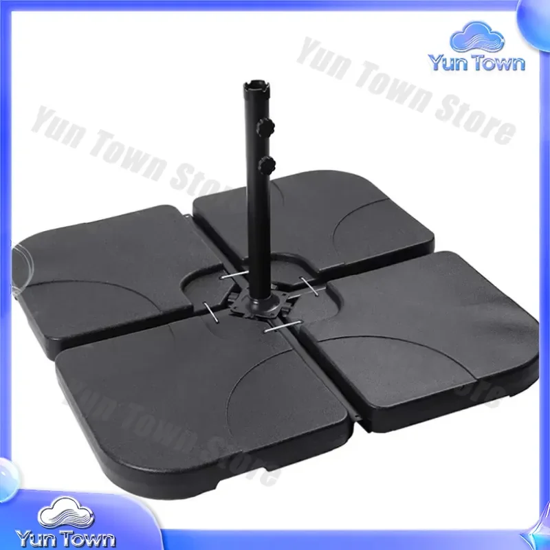 Fan Shaped Umbrella Base Stand for Cantilever Offset Patio Market Umbrella Heavy Duty Water Sand Filled Weighted Base for