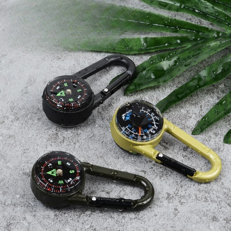 

1 шт. портативный уличный профессиональный рюкзак с компасом, альпинистская пряжка, многофункциональный кулон для выживания