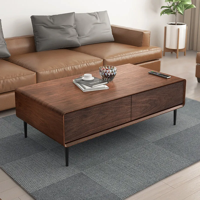 

Living Room Wood Coffee Table Books Decoration Accessories Modern Aesthetic Side Table Simple Minimalist Meubles Salon Furniture