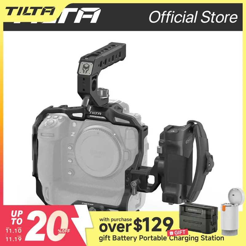 TILTA Nikon Z9 cage TA-T31-B-B Full Camera Cage for Nikon Z9  Advanced Left Side Handle Top Handle Baseplate