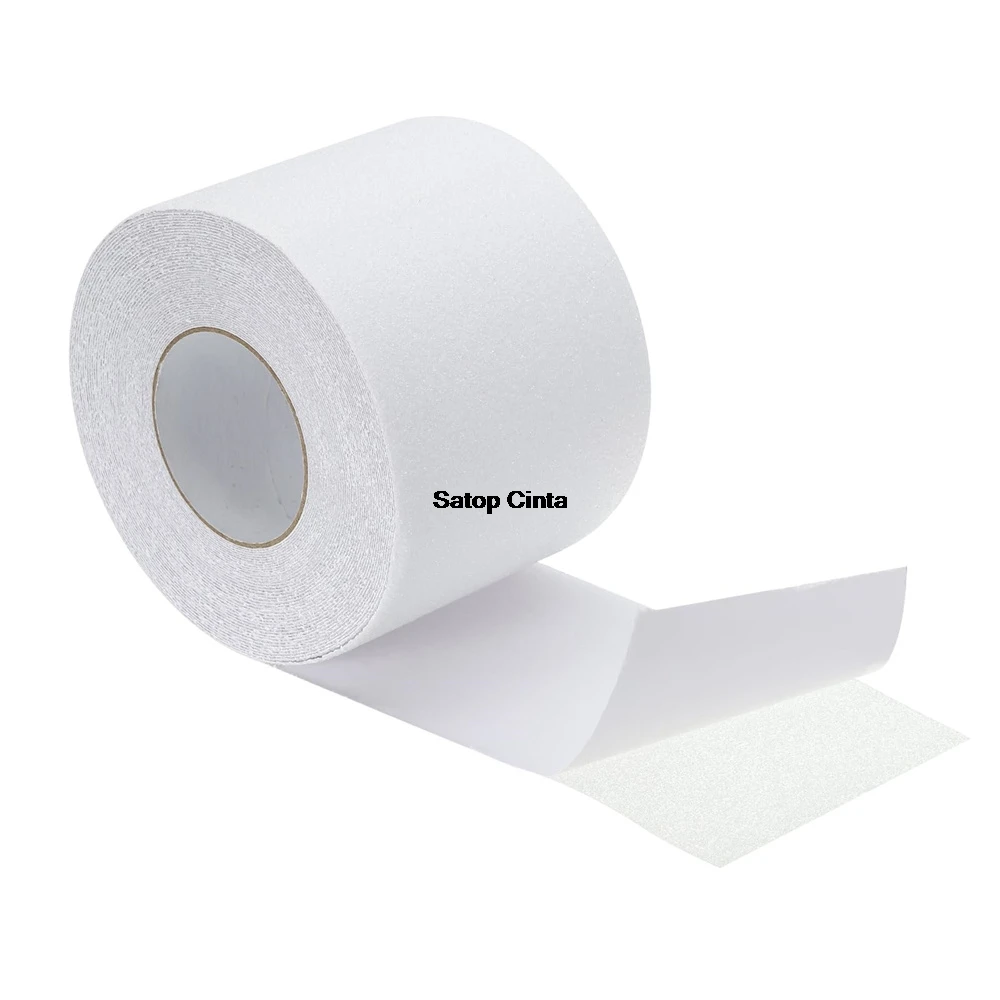 2.5cm/5cm/10cm*5m White Safety Anti Slip Traction Tape Waterproof Adhesive Non-Slip Strip For Stair Ramp Walkway Indoor Outdoor