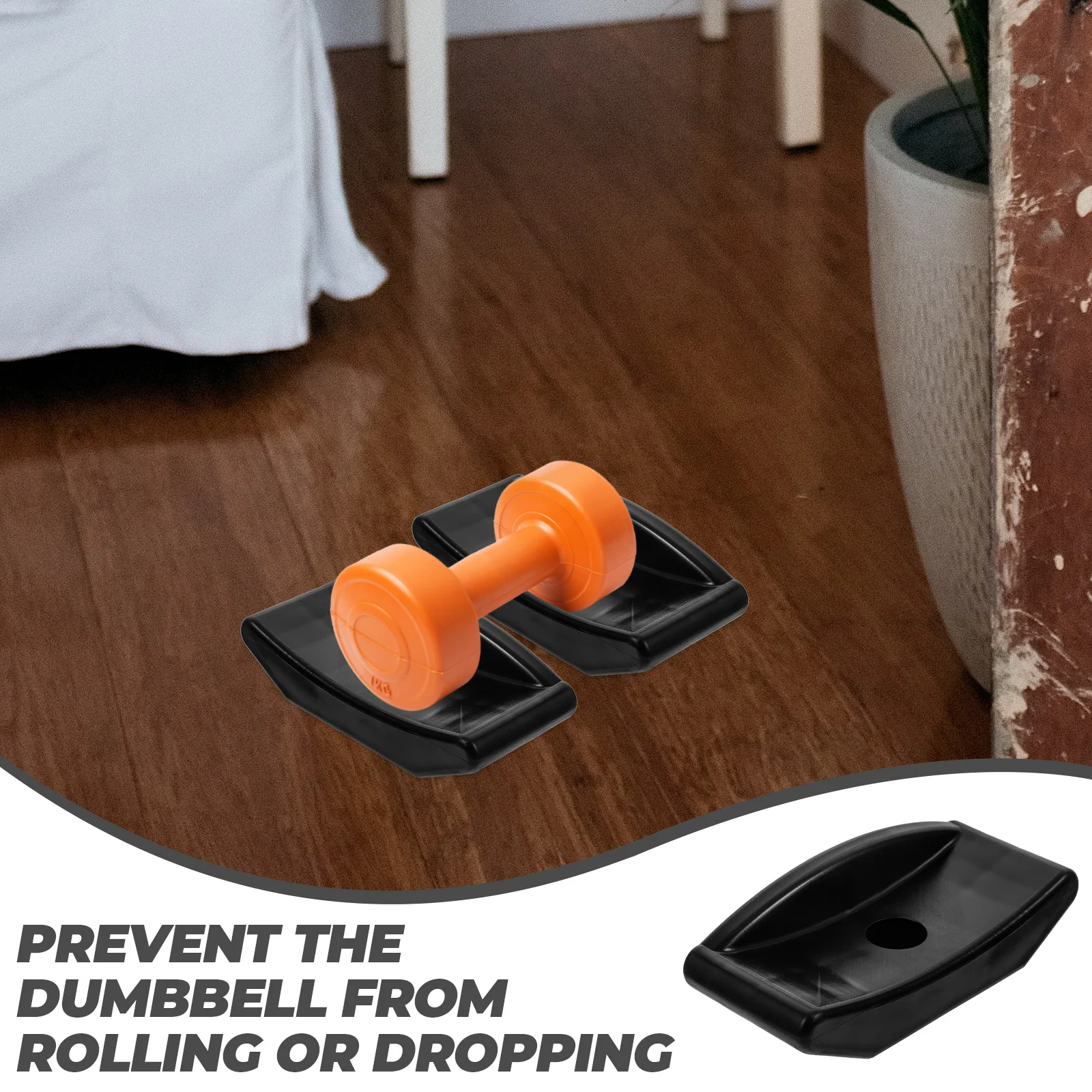 4 Pcs Dumbbell Rest Fitness Accessory Gym Stand Bracket Display Supply Sturdy Barbell Household