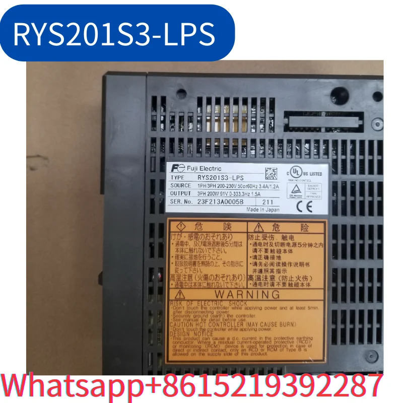 second-hand RYS201S3-LPS  servo driver tested ok