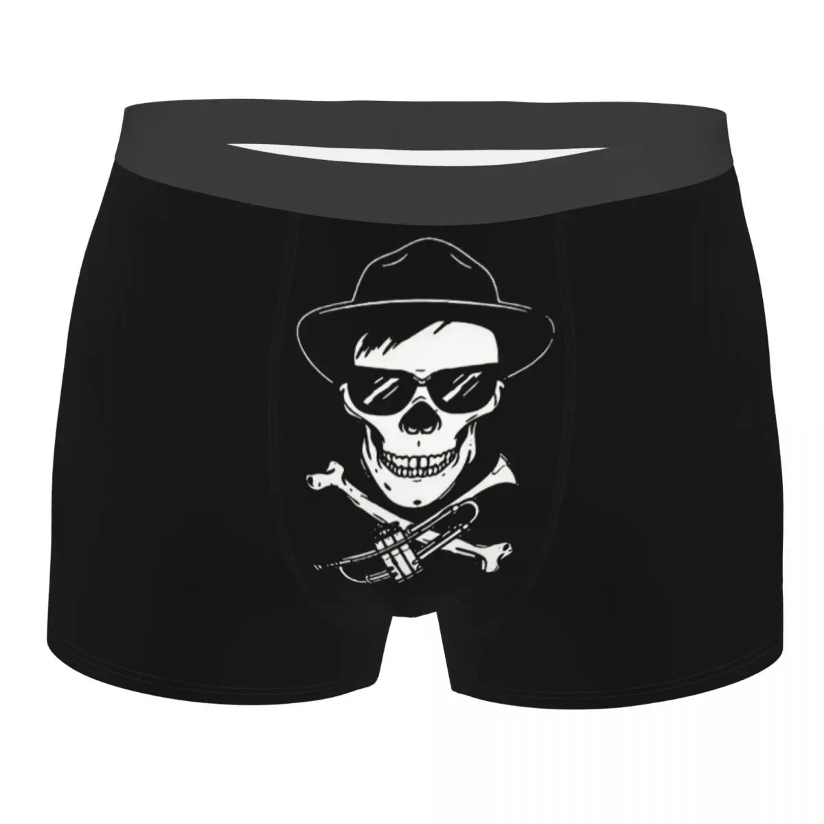 

Музыкальное нижнее белье в стиле ретро SKA на заказ, мужские эластичные трусы-боксеры, шорты, мягкие трусы для Homme