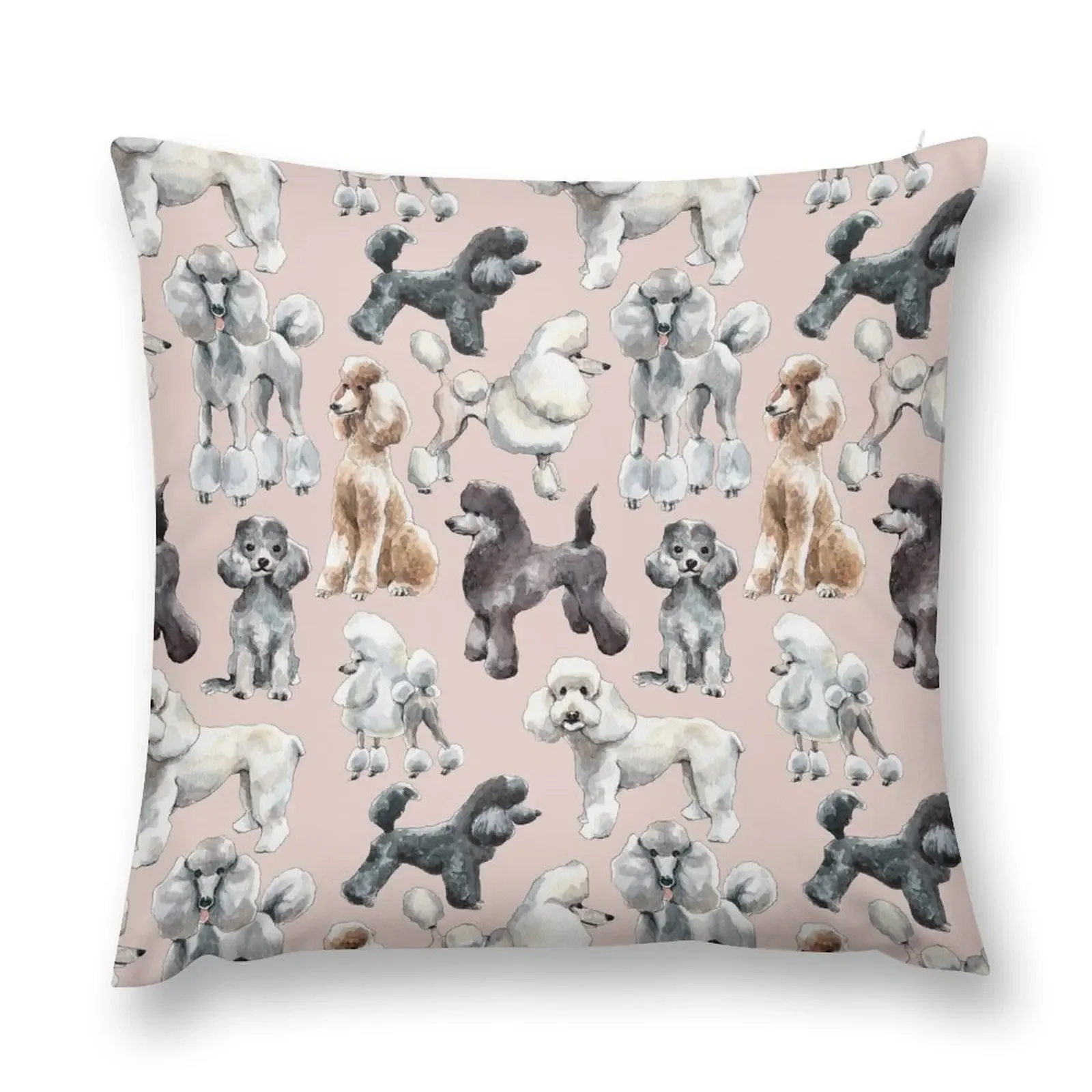 

Oodles of Poodles Throw Pillow ornamental pillows Luxury Cushion Cover Couch Cushions pillow