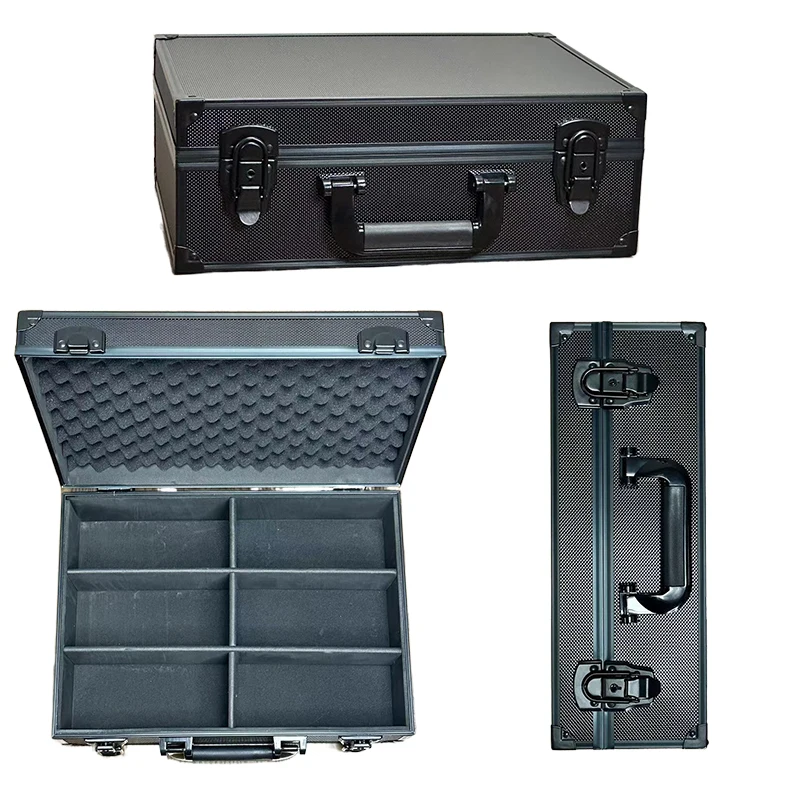 Aluminum Alloy Trading Card Storage Box, 6 Rows Trading Card Case For Sports Card Holders Toploaders Storage Case