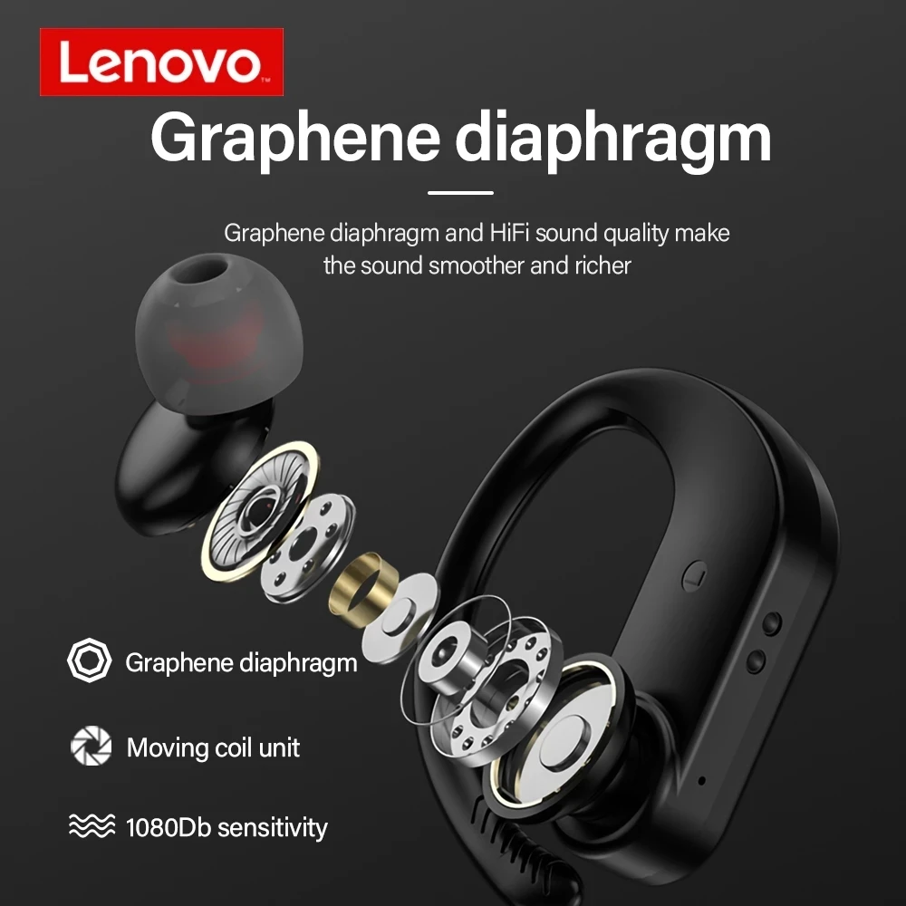 Lenovo Original LP7 TWS Kopfhörer Drahtlose Ohrhörer Bluetooth-Kopfhörer Earpods Wasserdichtes Headset Reduzieren Sie Lärm Musik mit Mikrofon