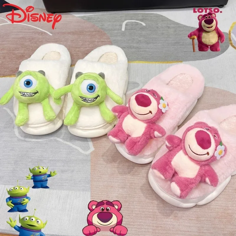 

Женские тапочки с милым мультфильмом Майкла Вазовски Лотсо, осенне-зимние модные простые милые домашние теплые хлопковые тапочки