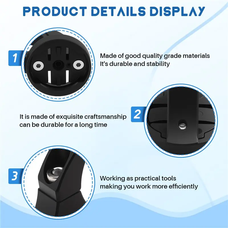 ABHS-Out Front Bicycle Computer Bracket Bike Front Lights Mount Bicycle Computer Holder Handlebar Mount view 5