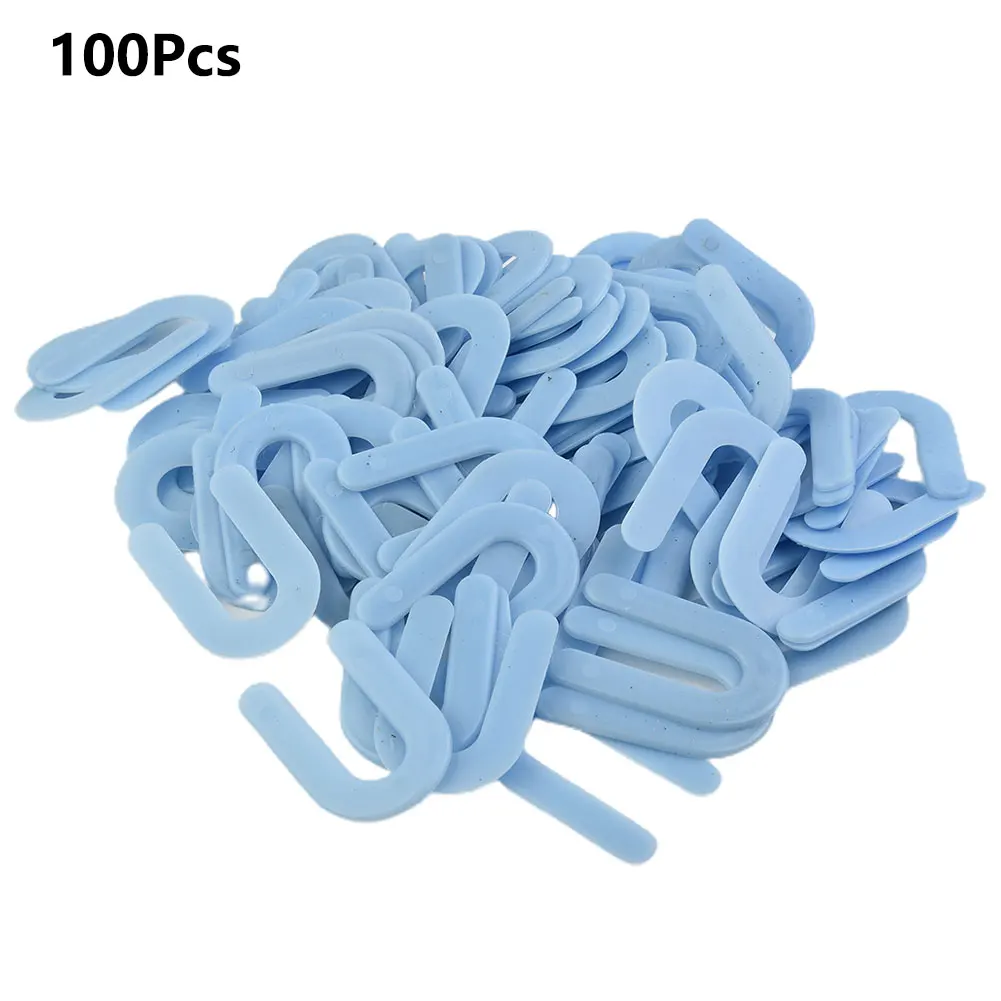 100pcs U-shaped Horseshoe Shims Tile Spacers PP Level Wedges Positioning Clips Cabeceros Piscina Silentblock Rolling Pin Tools