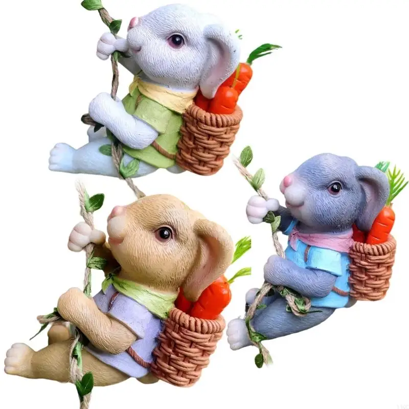 

Climbing Rabbit Decoration Weather Resistant Resin Craft Gift Handcrafted Resin Y4QC