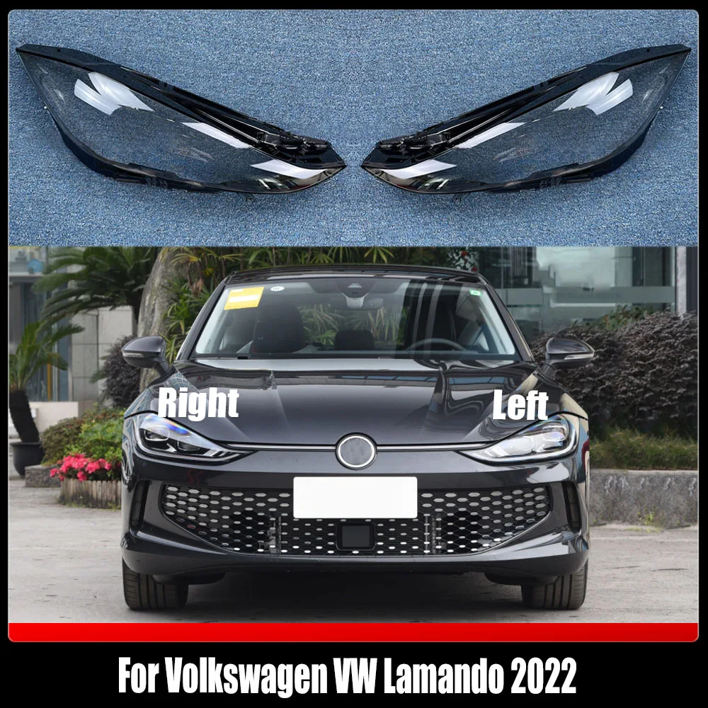 

For Volkswagen VW Lamando 2022 Headlamp Cover Transparent Lampshade Headlight Shell Lens Plexiglass