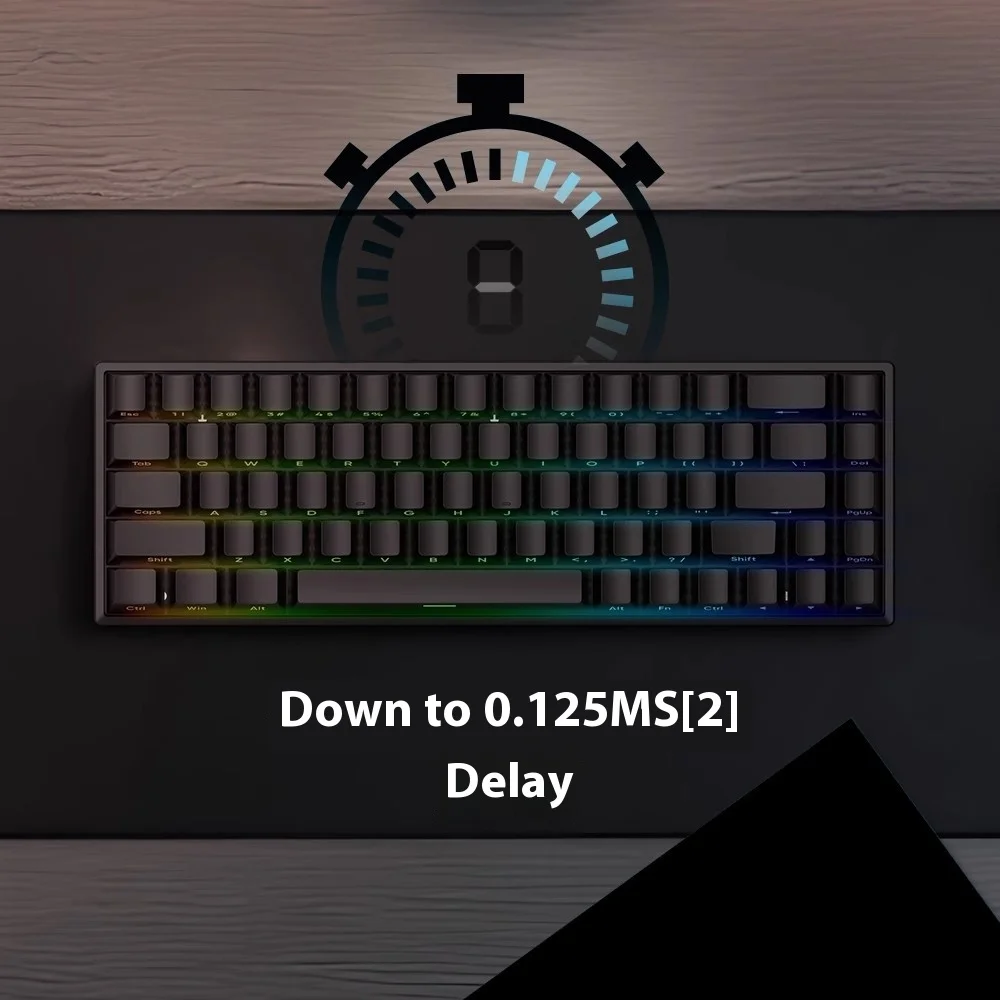 MARS68PRO Mechanical Wireless Keyboard Magnetic Switch Hotswap Rgb E-Sports Customize Keyboard For Accessories Office Gaming