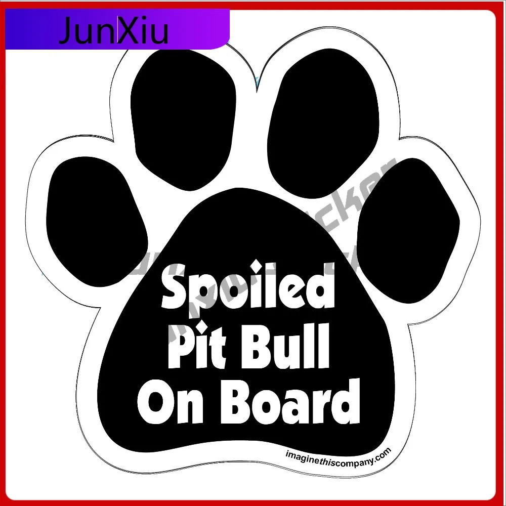 

Spoiled Pit Bull On Retro Car Laptop Window Bumper Waterproof Vinyl Decal Gift Unique Funny Unique Cute Aesthetic Vintage