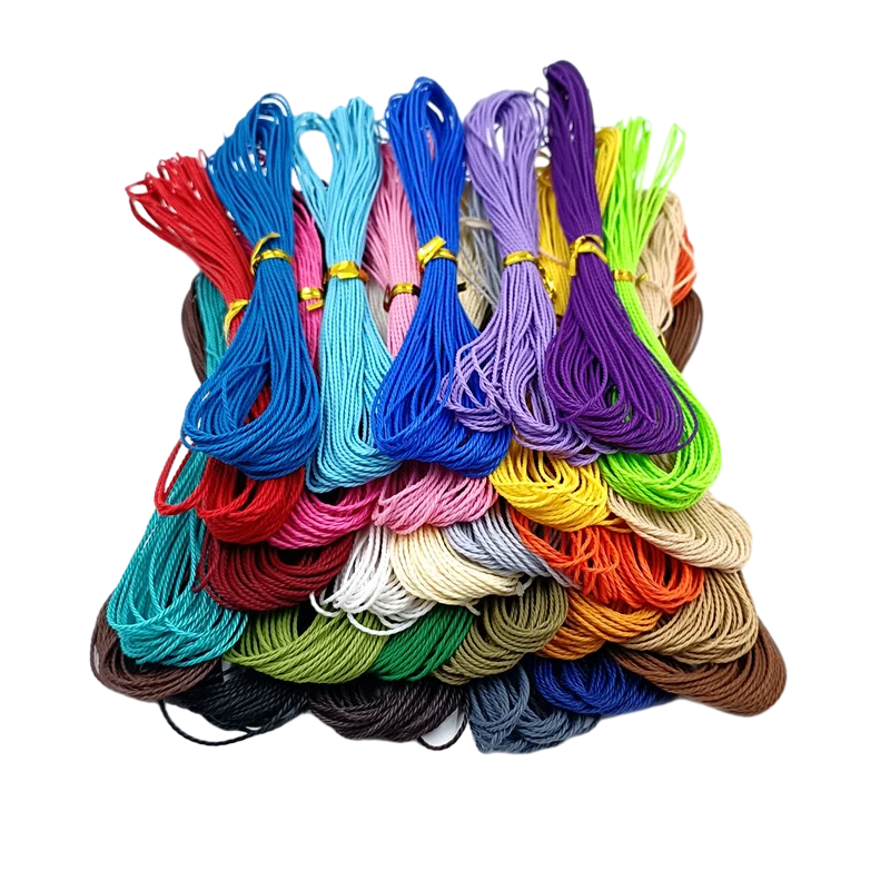 1mm*9.5m Wax Thread Leather Polyester Cord Sewing String Stitching Bookbinding DIY Jewelry Weave Craft