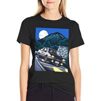 Initial D Takumi Fujiwara Hachiroku Downhill Attack! AE86 Trueno T-Shirt summer top clothes for woman