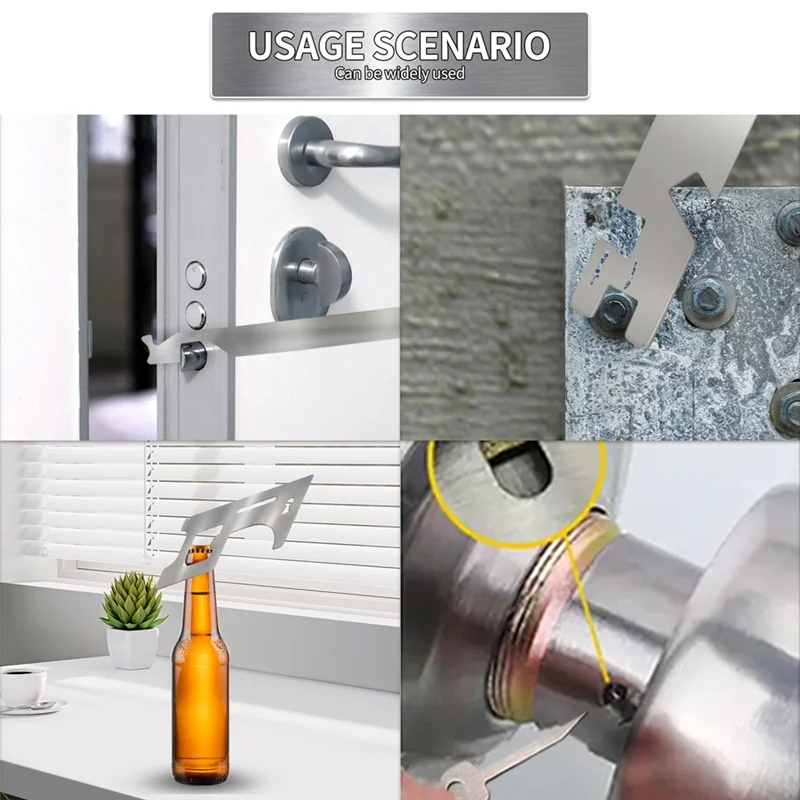 T19C 6Pcs Universal Tool Kit,High Elastic Stainless Steel Repair Tools,Multipurpose Home Tools Set