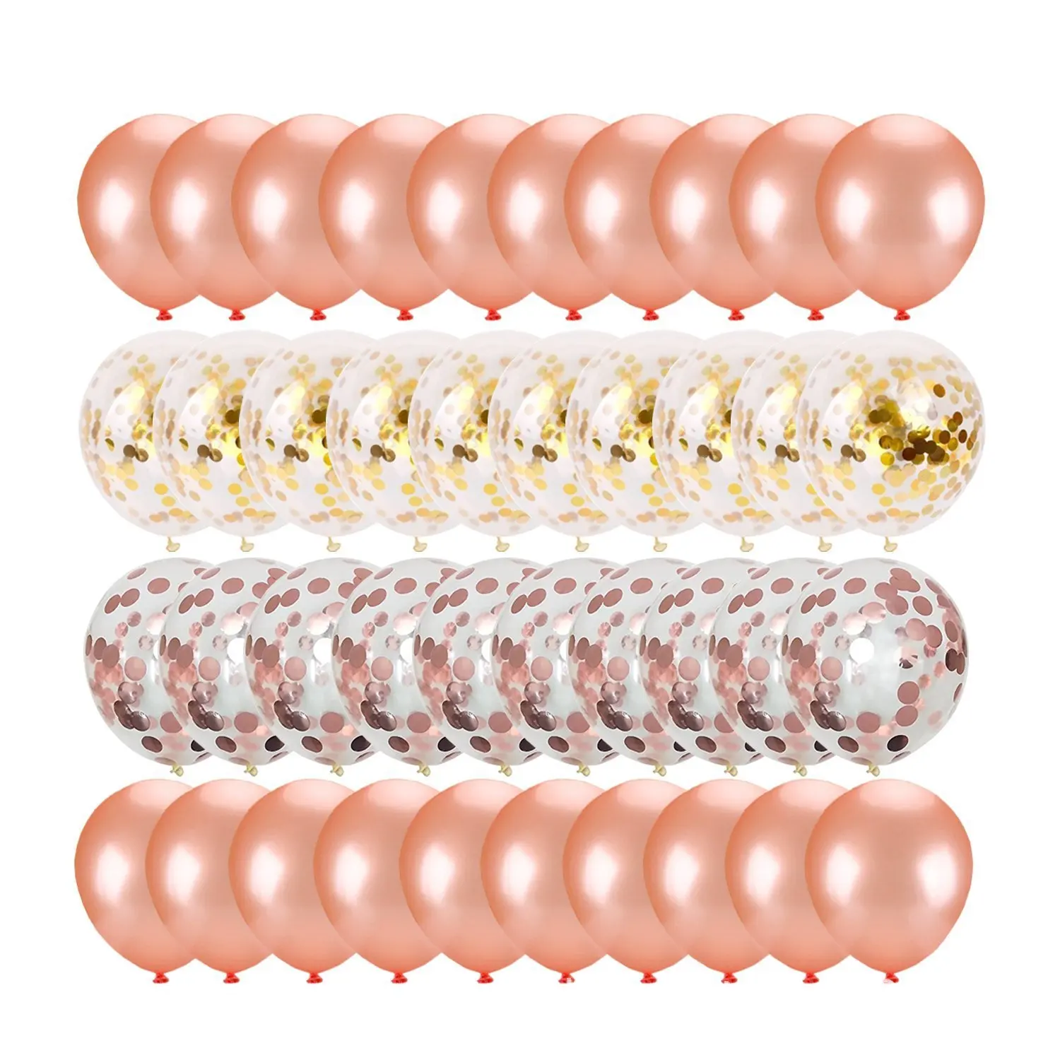 Pacote da folha do balão da explosão do metal do lantejoula, decoração do partido do aniversário, casamento, abertura, celebração, celebração, pacote