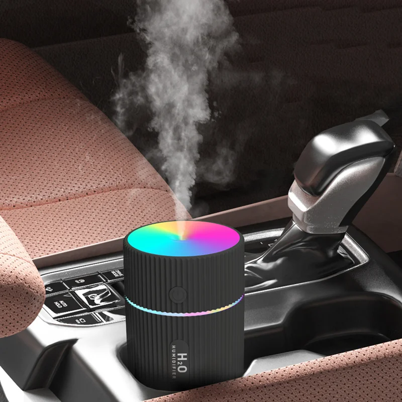 220ML Car Air Humidifier USB Essential Oil Diffuser Home Aroma Humidify Mist Maker LED Night Light Mini Ultrasonic Humidifier