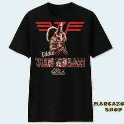 Eddie Van Halen Assinatura Camisa Unisex Preto Camiseta 2020 Moda Camiseta 2020