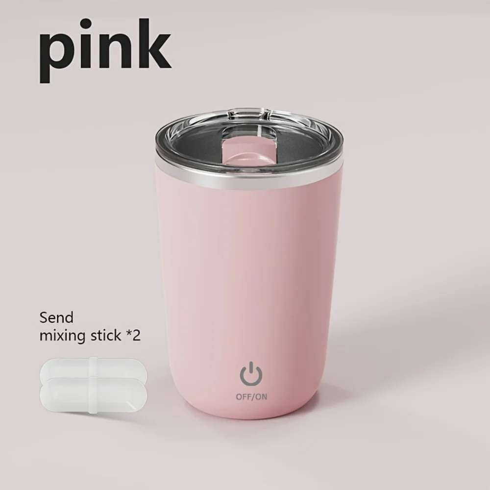 304 Stainless Steel  Milk Cup  USB Charging, Lazy Stirring, Waterproof & Mute - Enjoy Your Coffee!