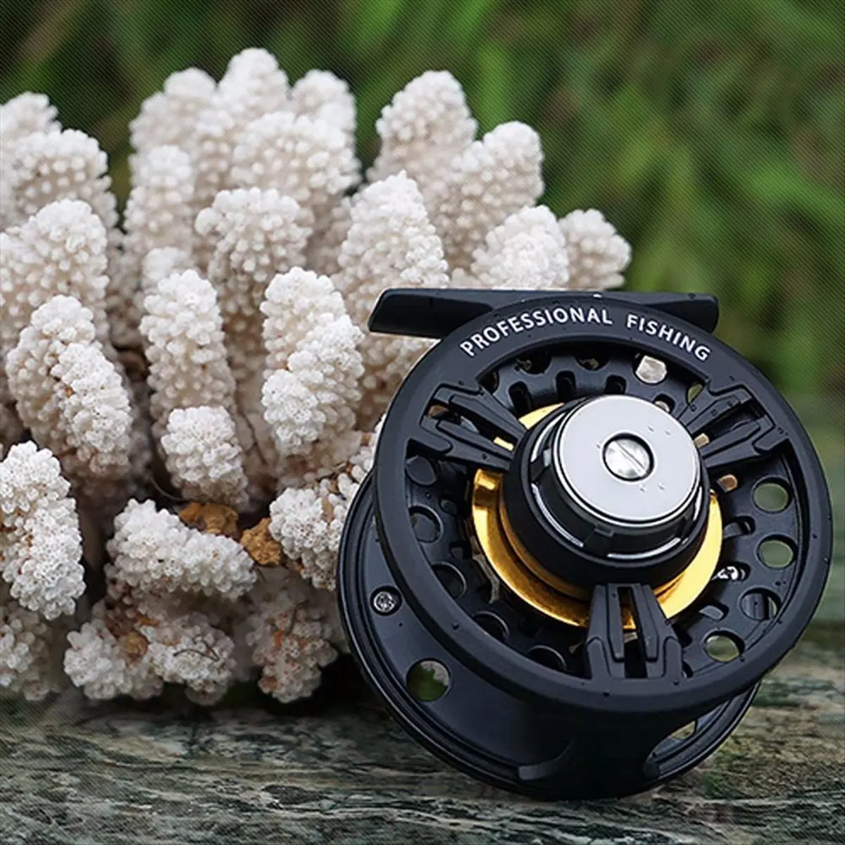 ABJV  Left/Right Hand Exchange Fly Fishing Reel Aluminum Alloy Fishing Reels 75MM Wheel with High Foot Fishing Reels