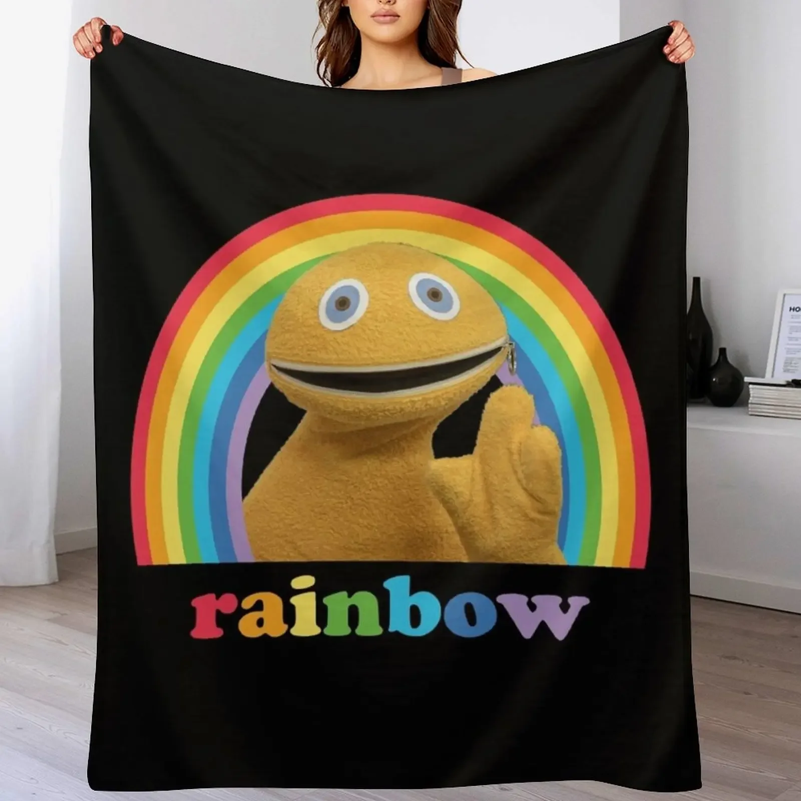 Zippy, rainbow Throw Blanket Thin Blankets For Sofas Blankets