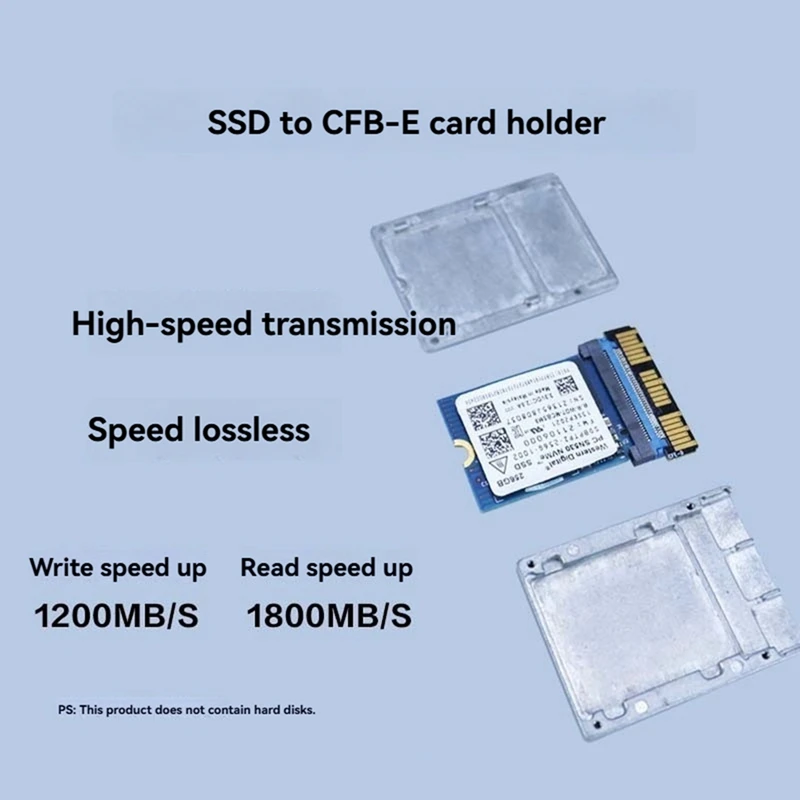 Cfexpress Type B To NVME M.2 2230 SSD Adapter, Pcie 4.0 Expansion Memory Cfexpress Card Adapter For CANON NIKON R5/R5C-A36G