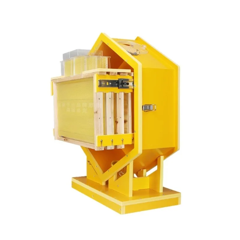 Wall Mountable Beehive Kit for Indoor Beekeeping, 1 Hive + 3 Foundation Frames + 6 Honey Boxes + 1 Base