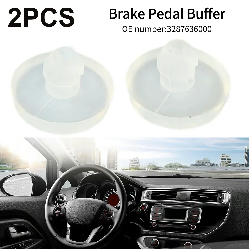 

2pcs Brake Pedal Buffer White Rubber 3287636000 For Hyundai KIN K2 K3 For Kia Sorento 2009 2010 2011 2014 2015 Car Accessories