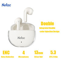 Netac LK85 True Wireless ENC Earbuds Stereo Bluetooth Headphone Music Sports Running Cycling Call Noise Reduction Bluetooth 5.3