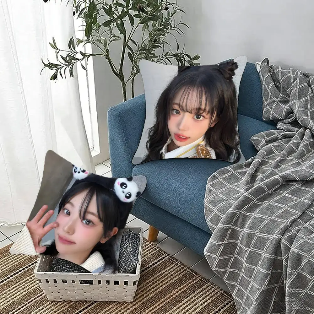 Charming Celebrity J-Jang Na-young Cushion Cover Fluffy velvet Nordic style plush Living room sofa decorative
