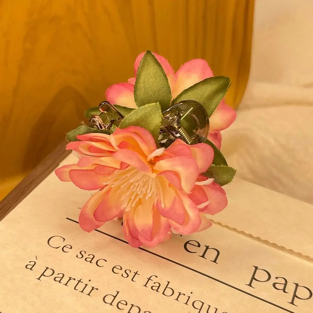 Cloth Flower Hair Clip Vacation Style Duckbill Clip Artificial Flower Hairpin Seaside Headdress Bohemian Style Hair Clip Girls