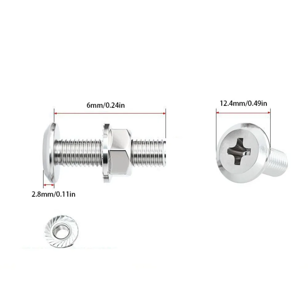 

M6 M8 304 Stainless Steel Screws Lock Washers Cross Recessed Hex Head Screws Flat Washers Ultra Thin Bolts and Nut Set