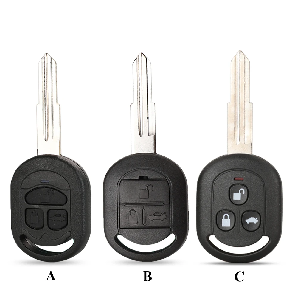 Jingyuqin Remote Car Key Shell For Buick 2003-2007 For Chevrolet Car Key Excelle HRV Key Blanks Case 3 Buttons Uncut Blade