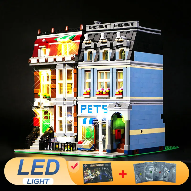 LED Light Kit For LEGO 10218 Pet Shop Compatible 15009 Lamp DIY Toys Gift (Not Include Building Blocks Bricks Kits Sets Model)