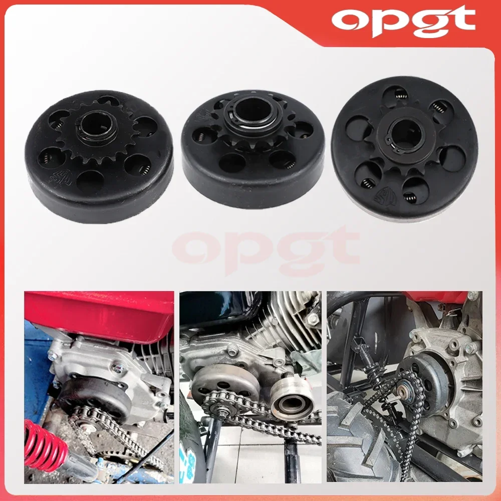 OPGT 10/11/12/13/14/18Tooth Centrifugal Automatic Clutch16/19/20/25.4mm  420/35# Chain For GO Fun Minibike Kart Clutch Drive Spr