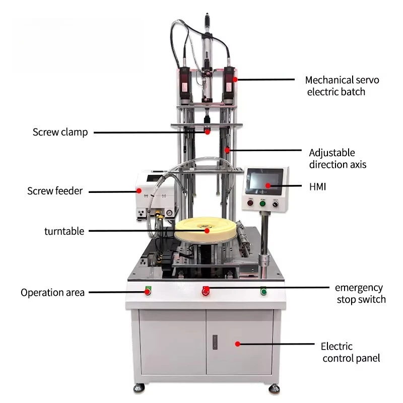 Componente vertical do motor do núcleo do sopro da estação dobro da máquina automática do aperto do parafuso