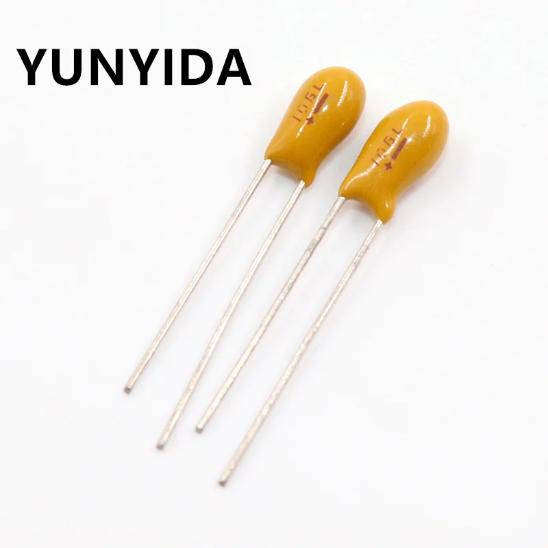 10PCS   35V 10UF   106L   DIP  tantalum  capacitor