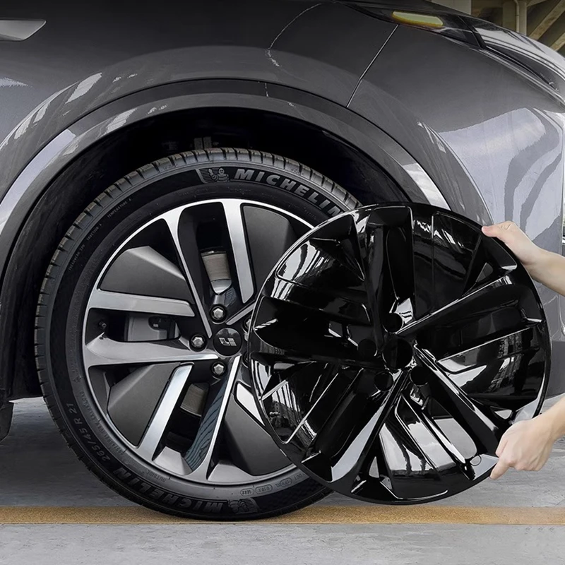 

For Li Xiang L9 2022-2024 Full-coverage wheel hub covers, 21-inch wheel hub protection covers, blackened decorative items