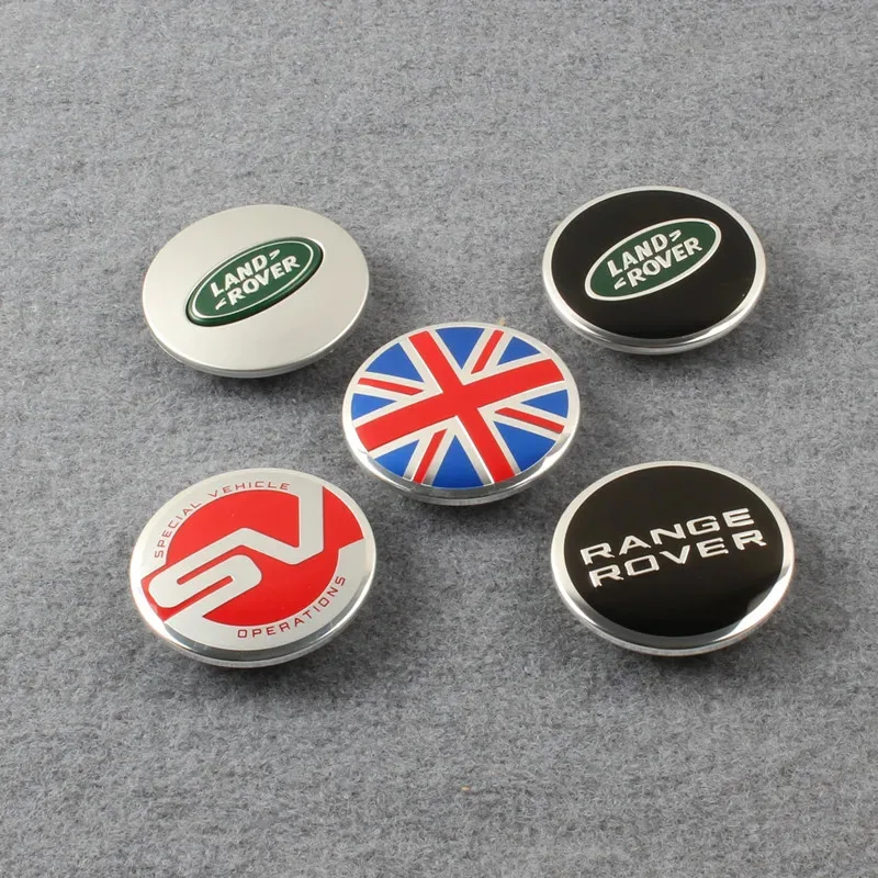 4 Uds 62mm tapas de cubo de centro de rueda cubierta emblema logo para Land Rover RANGE ROVER LR2 LR3 LR4 RANGE accesorios decorativos deportivos
