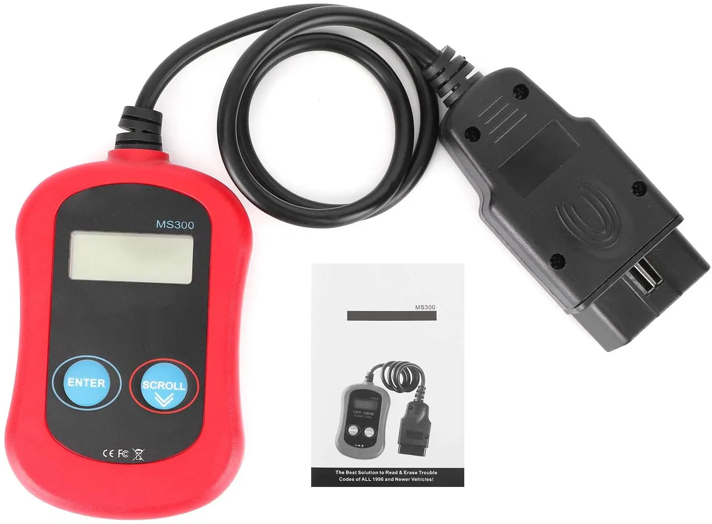 

OBD2 Code Reader Read/Erase Engine Diagnostic Scanner Tool LCD Backlight Display