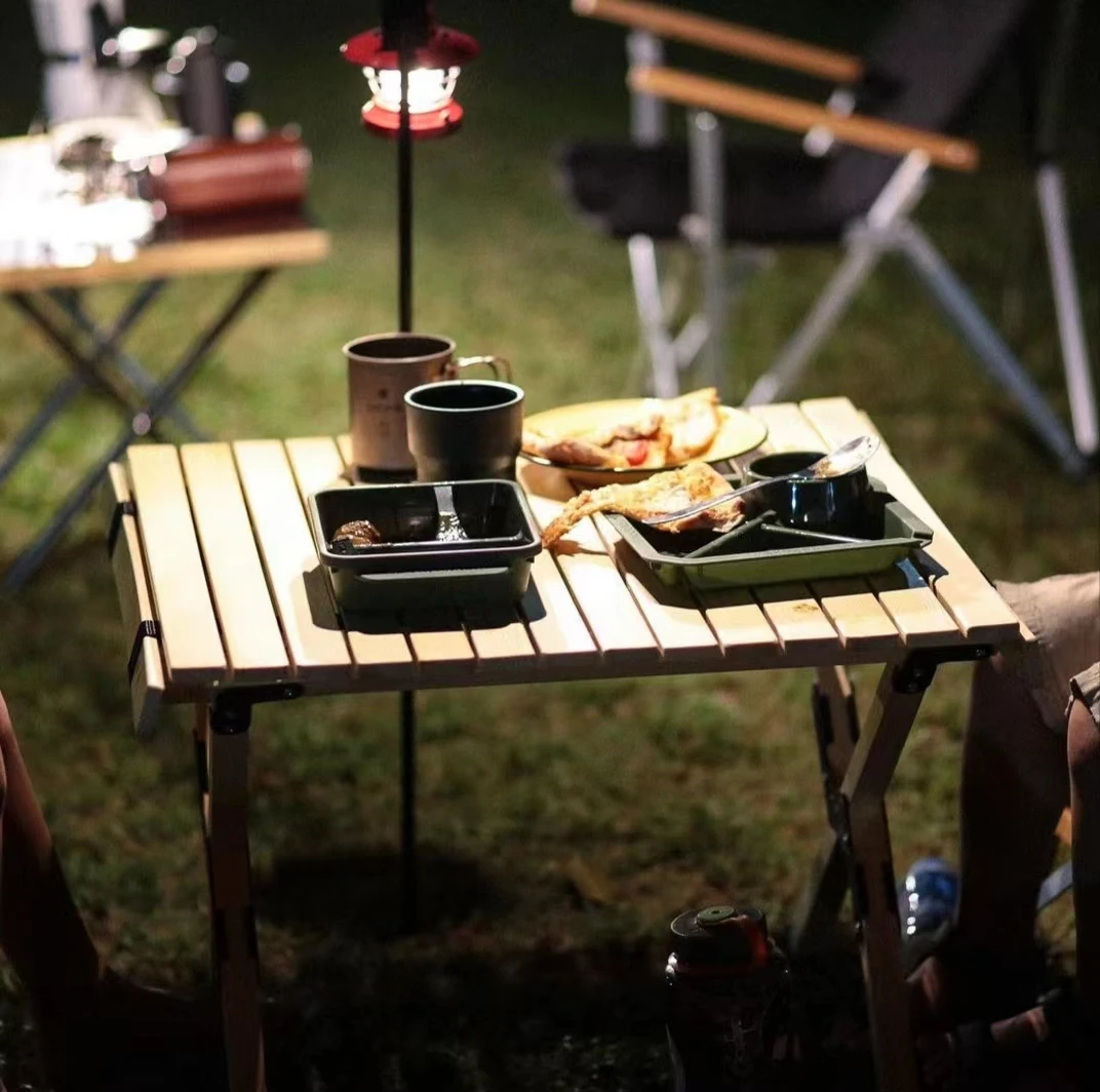 丈夫な屋外用家具 軽量 高さ調節可能 ピクニック キャンプ用屋外テーブル