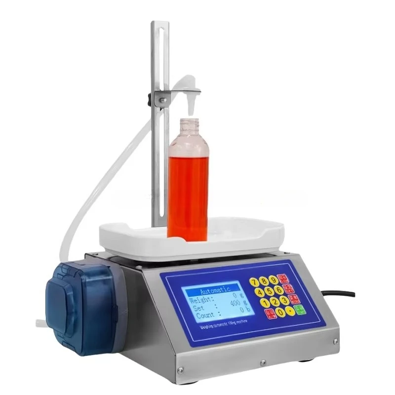 CSY-1200 Automatic Electric Perfume & Essential Oil Bottle Liquid Filling Machine 2-300g Weight Control for Tea Vial Packaging