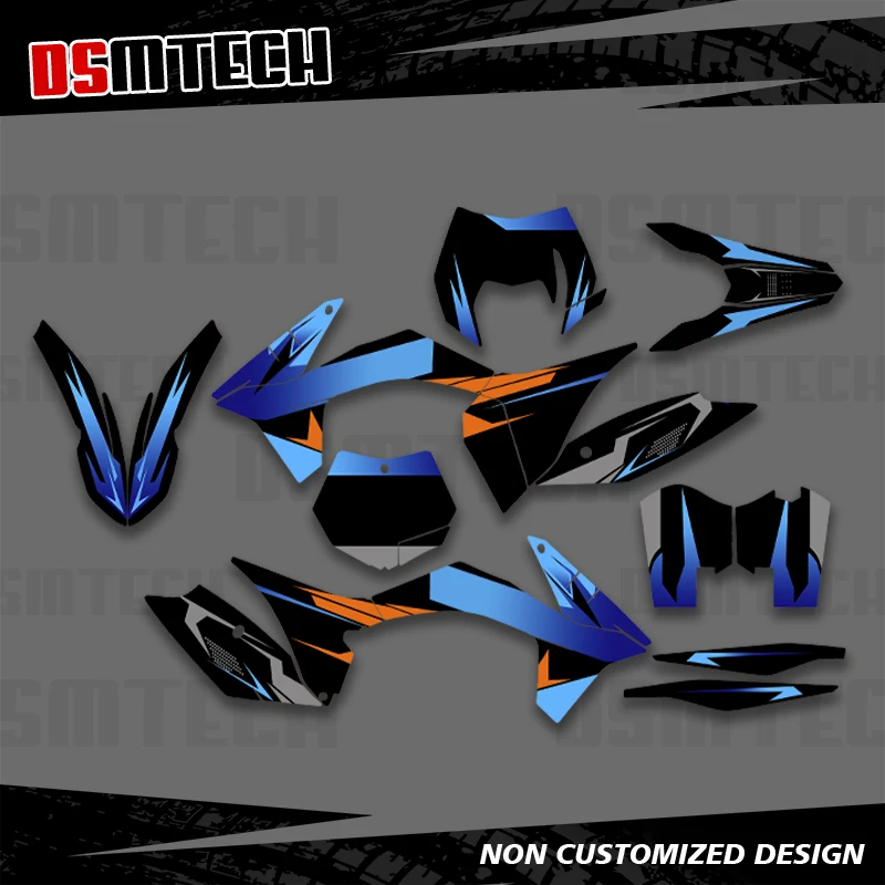 

DSMTECH полная графика наклейки мотоцикл фон на заказ для KTM 2011-2012 SXF EXC EXC-F 125 250 300 011