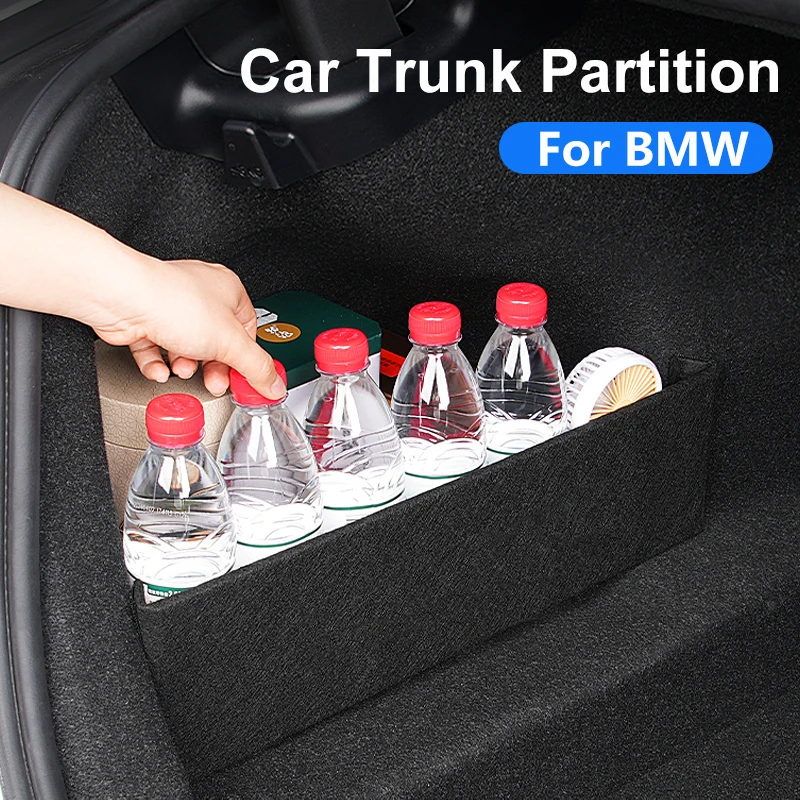 Car Trunk Organizer Trunk Side Partition Storage For BMW 5 Series F10 G30 F30 G32 G11 X1 F48 F39 X3 G01 X5 G05 G20 Accessories