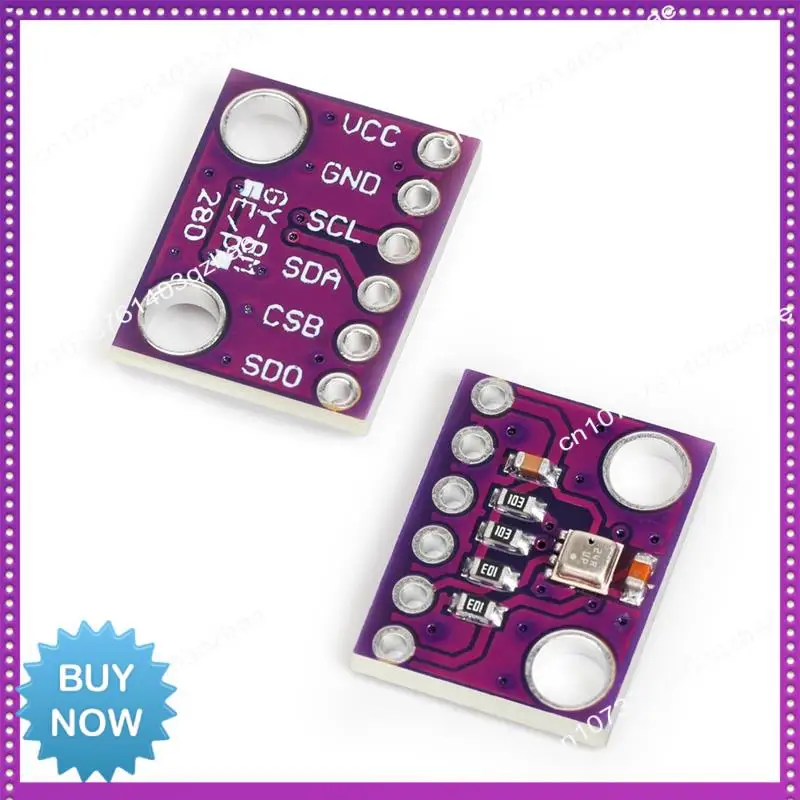 Hot Ltem 2PCS BME280 3.3V Sensor Module Atmospheric Pressure Temperature Humidity Sensors I2C SPI Breakout GY-BME280