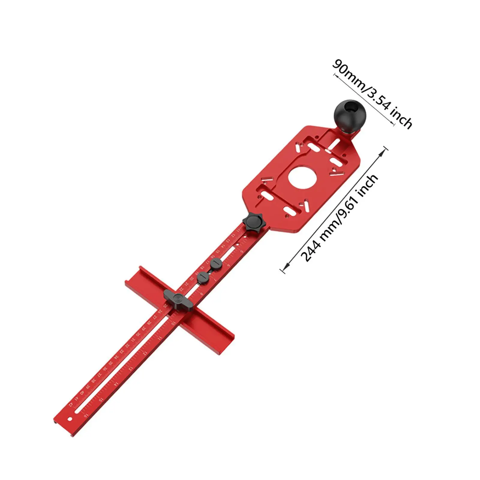 Router Base Convenient DIY Tool Practical Milled Circular Scale Multifunctional Woodworking Tool for Professional Carpentry