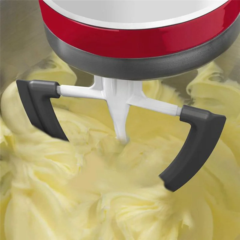 

Stable-Flex Paddle Beater Forkitchenaid Mixer 4.5-5 Quart Tilt-Head Mixer Attachments Flexible Silicone Edges Bowl Scraper