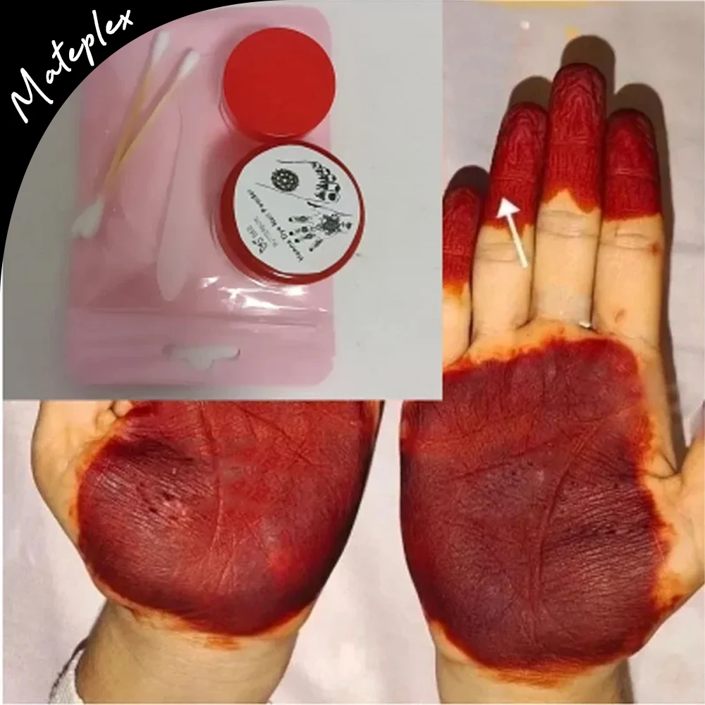 20g Natural Plant Henna Nail Dyeing Powder With Tools Wine Red Black Nail Art Long Lasting Luster Natural Nail Template